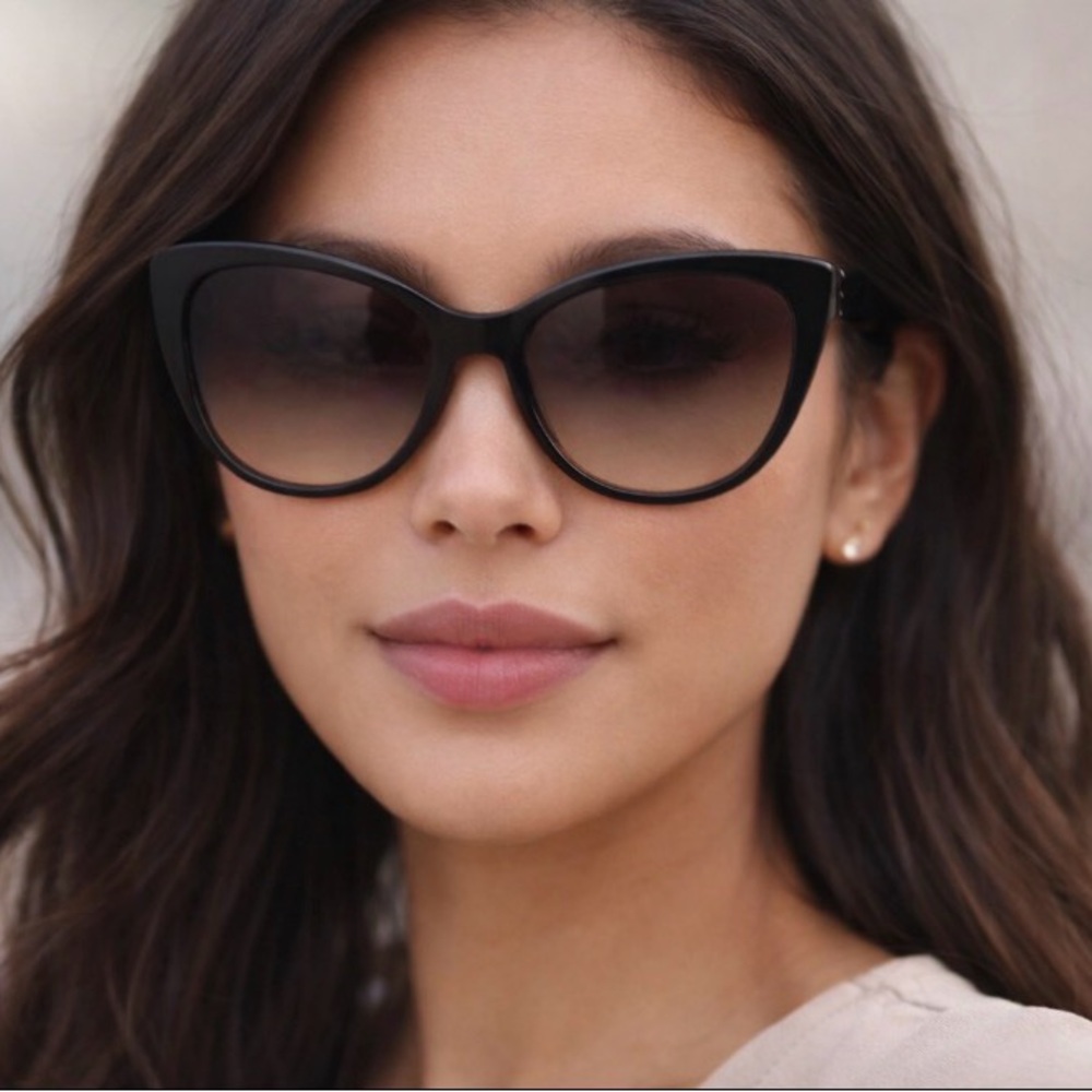 Authentic Versace Black Cat-Eye Sunglasses